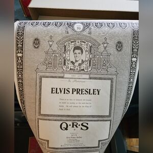 QRS Player Piano Roll Elvis Presley Limited Memorial Edition 1977 XP-179-B